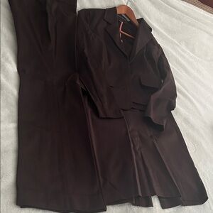 Women Tommy Hilfiger suit Brown Pant, skirt and blazer